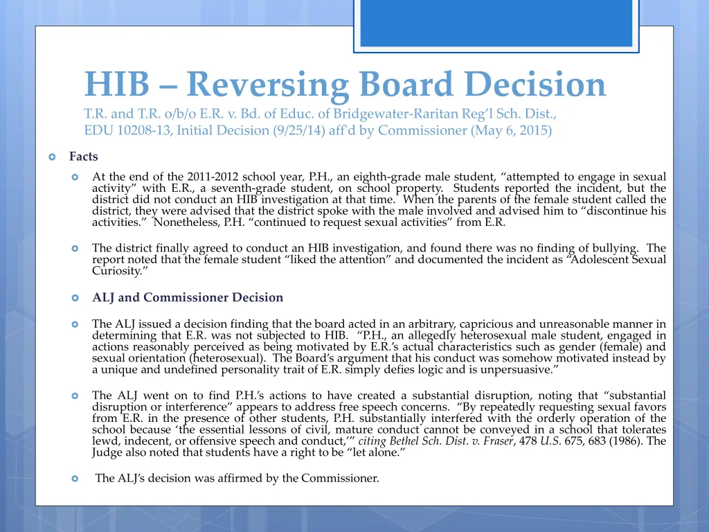 hib reversing board decision