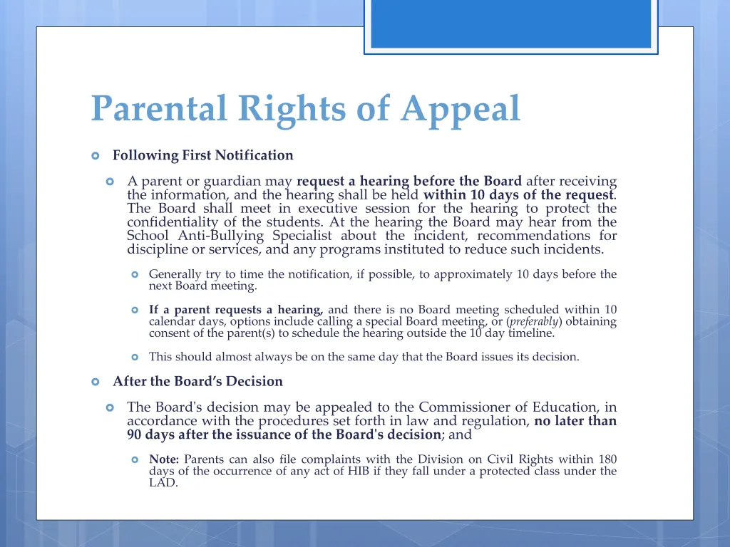 parental rights of appeal