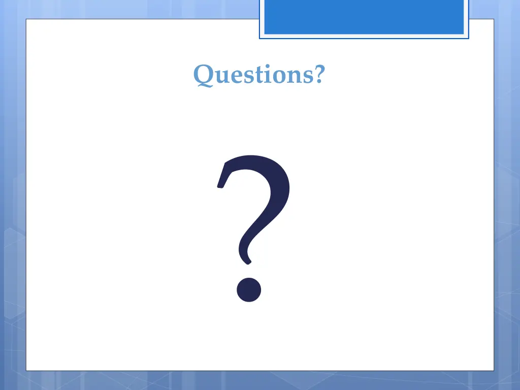 questions