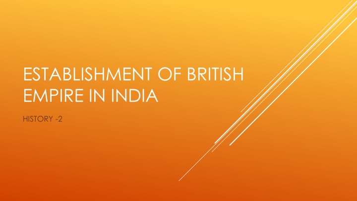 establishment of british empire in india