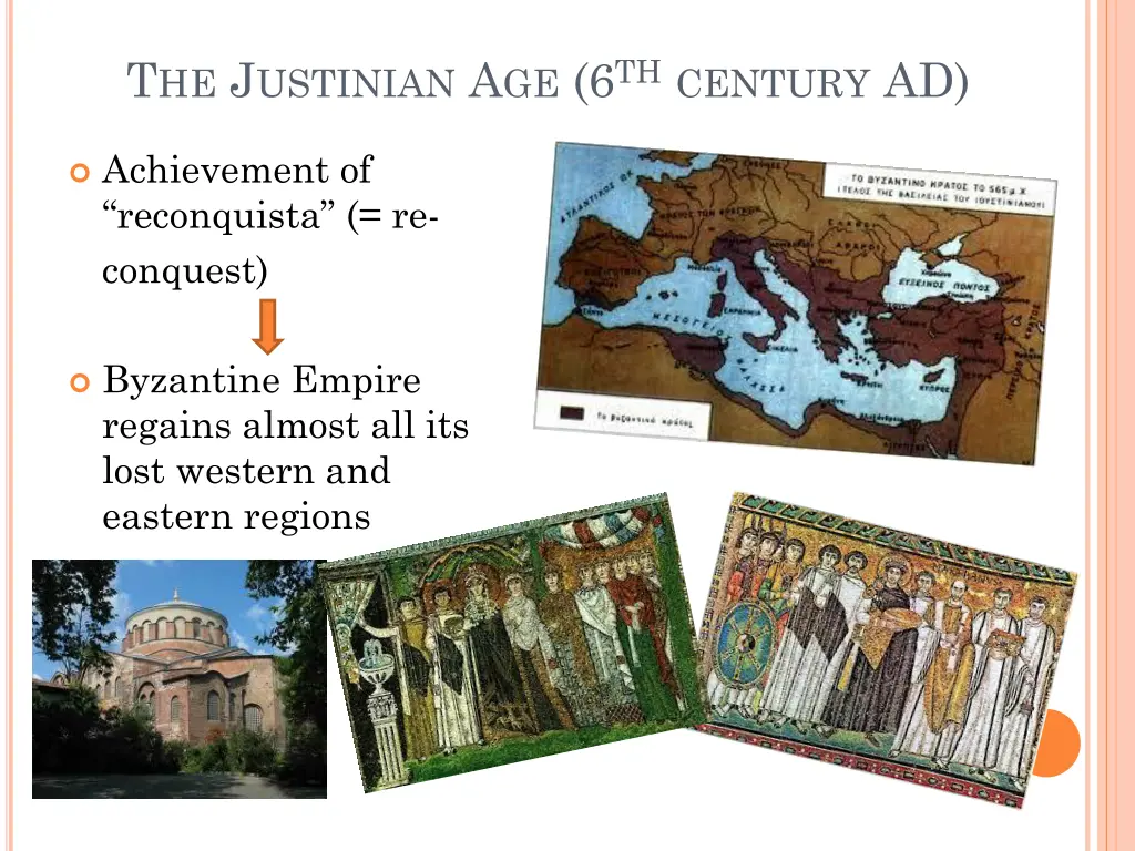 t he j ustinian a ge 6 th century ad