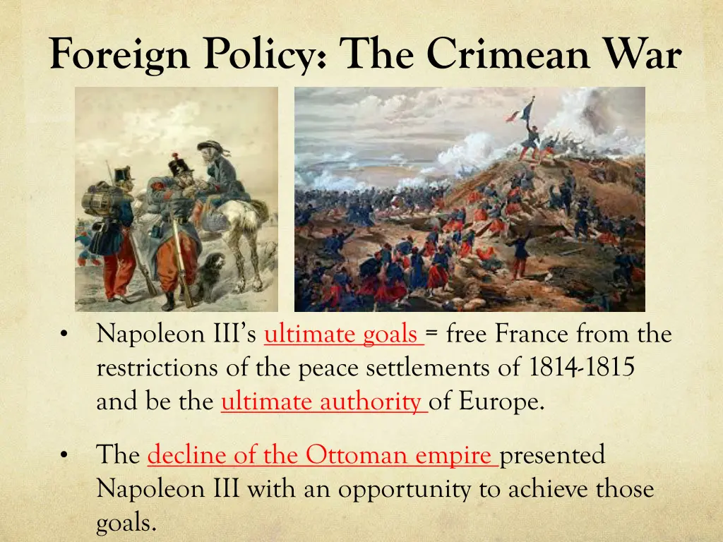 foreign policy the crimean war