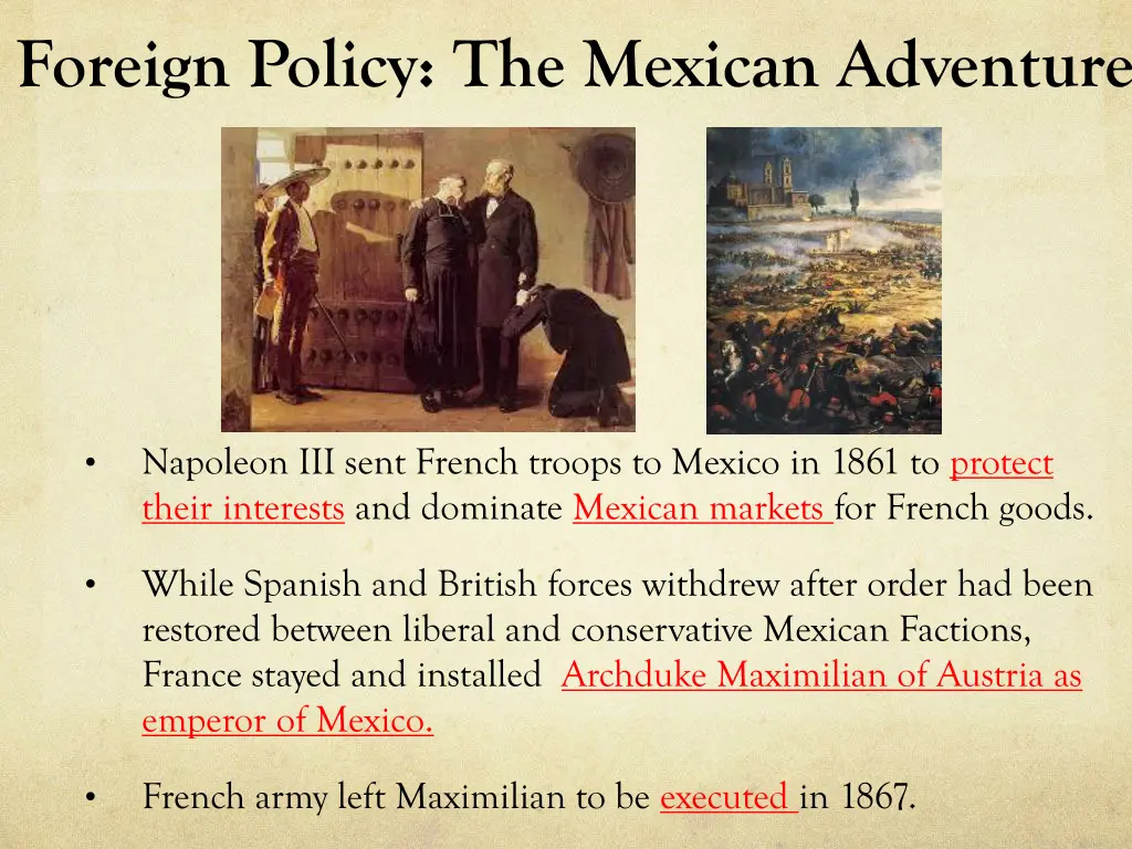 foreign policy the mexican adventure