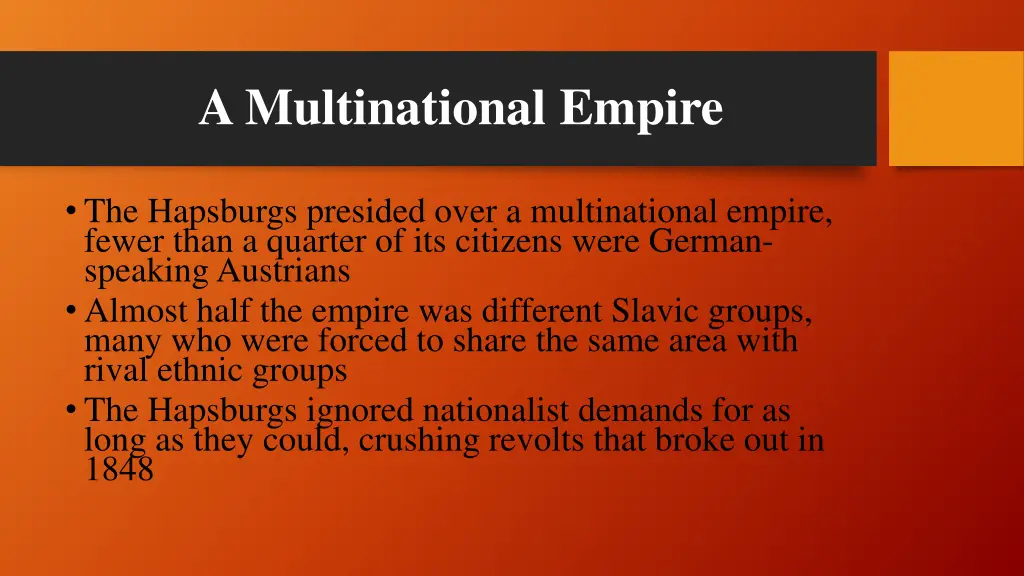 a multinational empire
