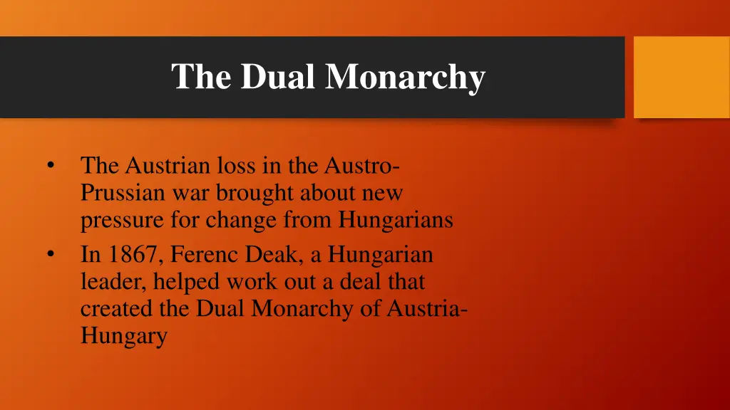 the dual monarchy