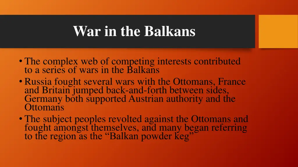 war in the balkans