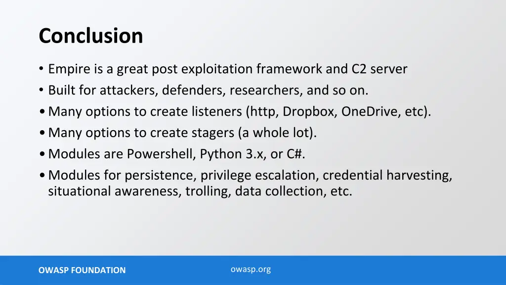 conclusion