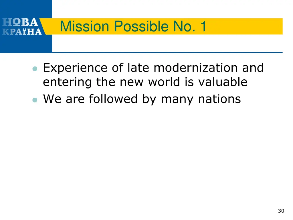 mission possible no 1