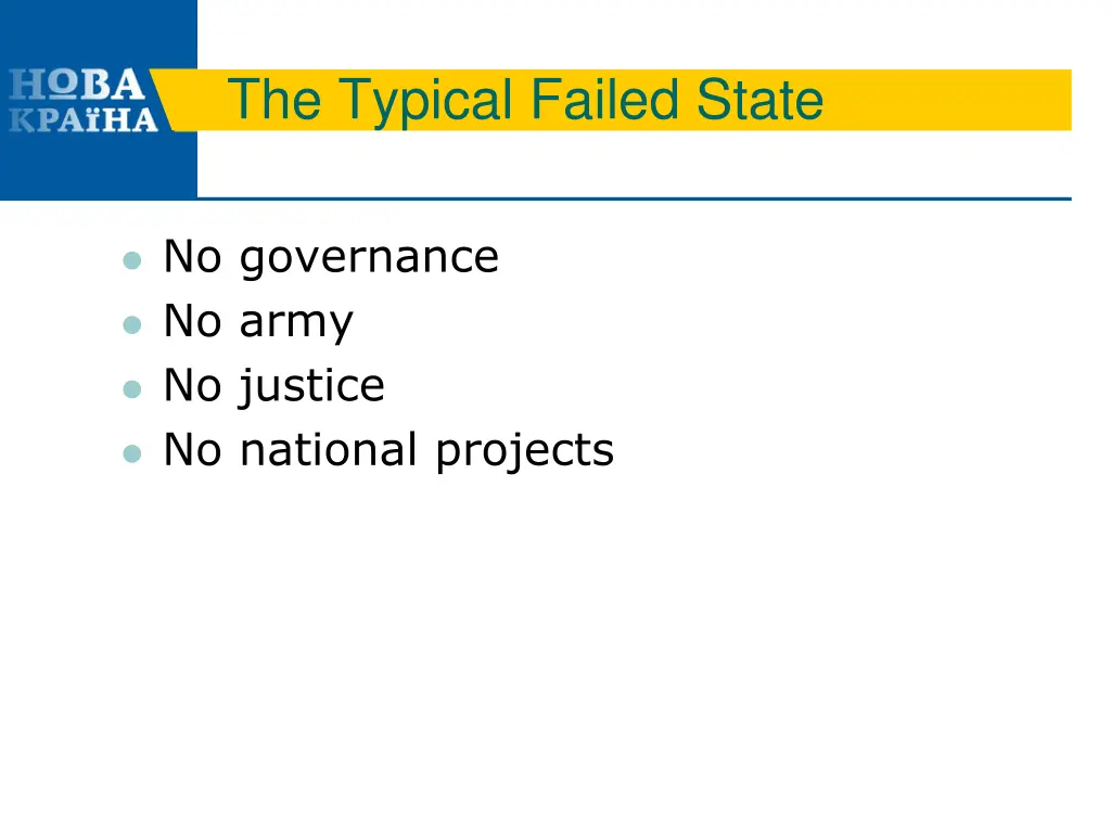the typical failed state