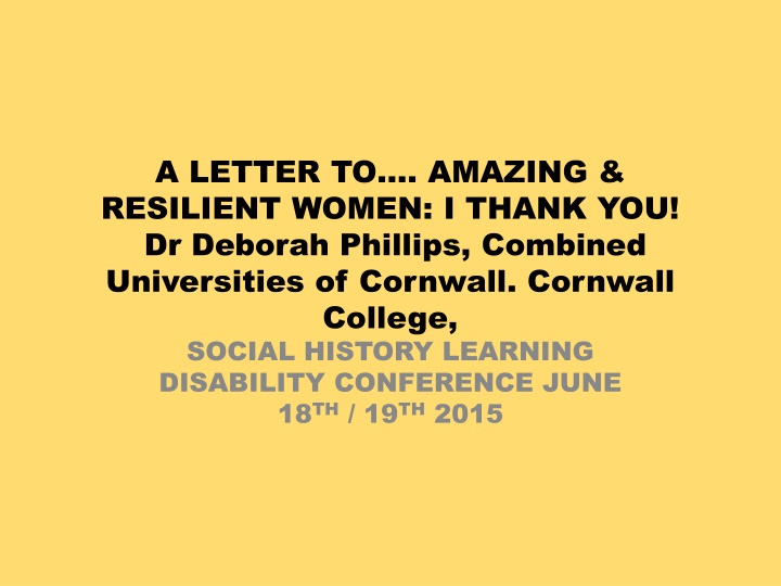 a letter to amazing resilient women i thank