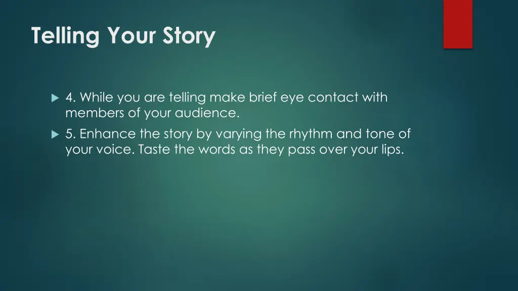 telling your story 4