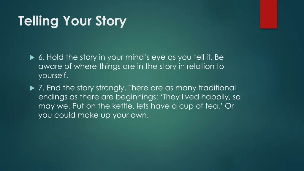 telling your story 5