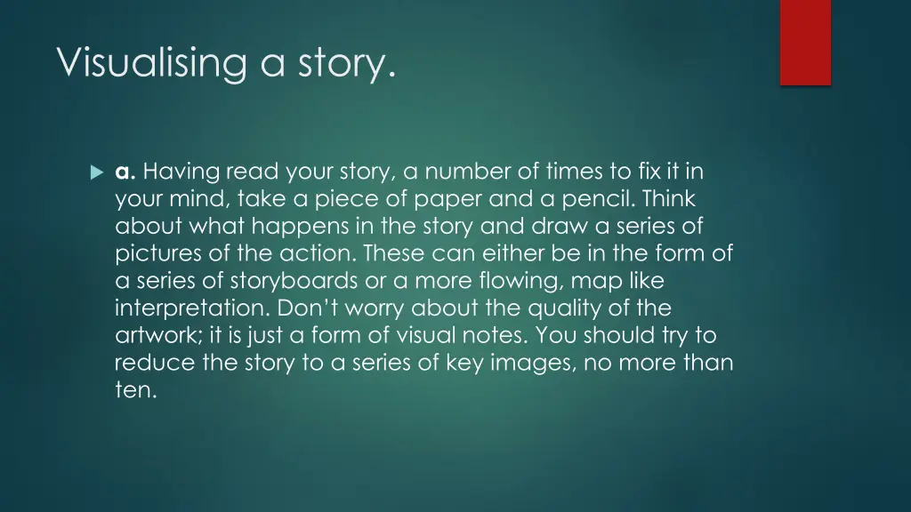 visualising a story 1