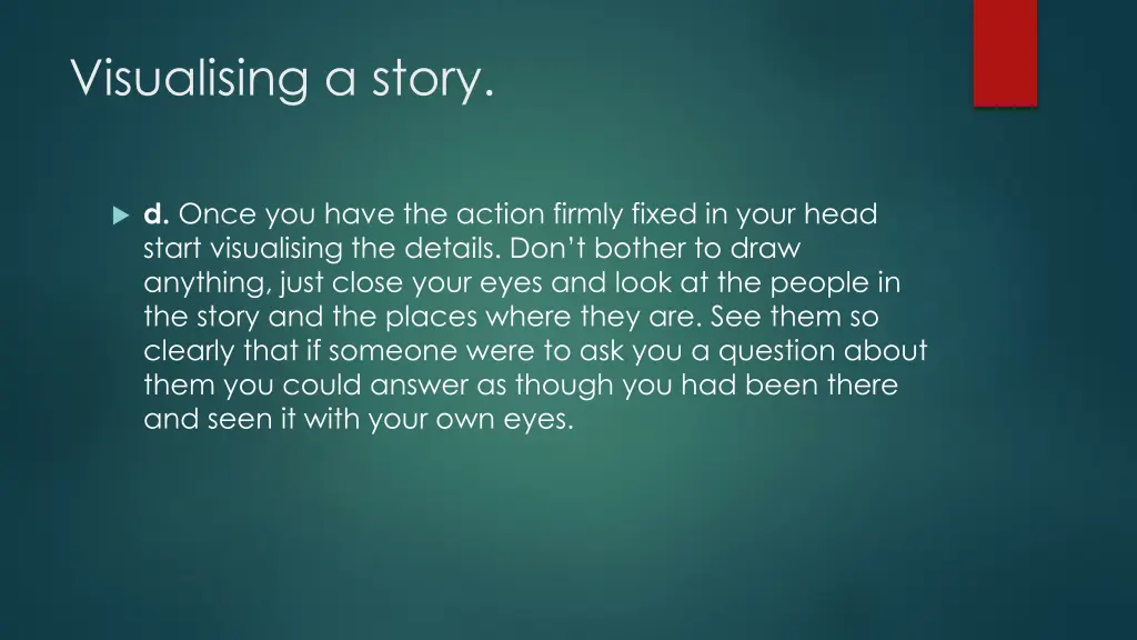 visualising a story 3