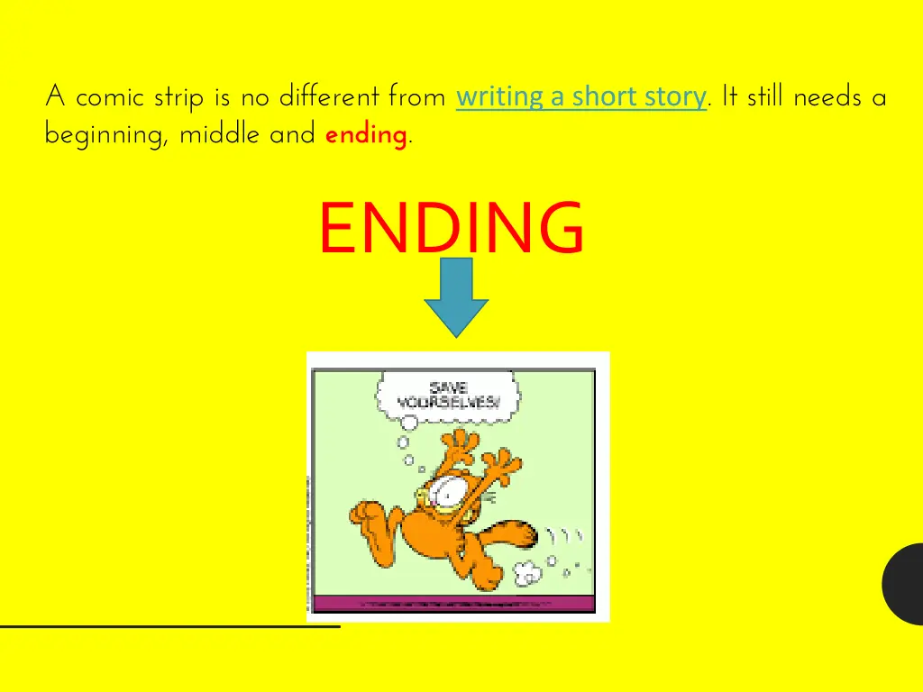 a comic strip is no different from writing 2