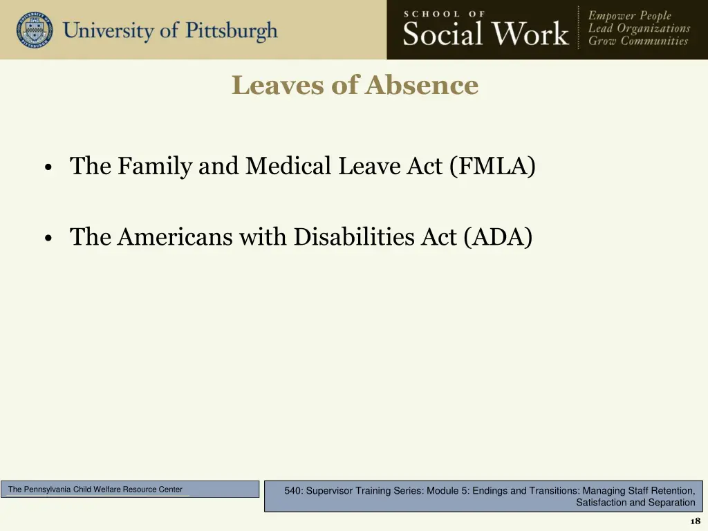 leaves of absence