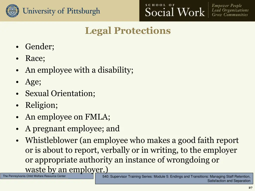 legal protections