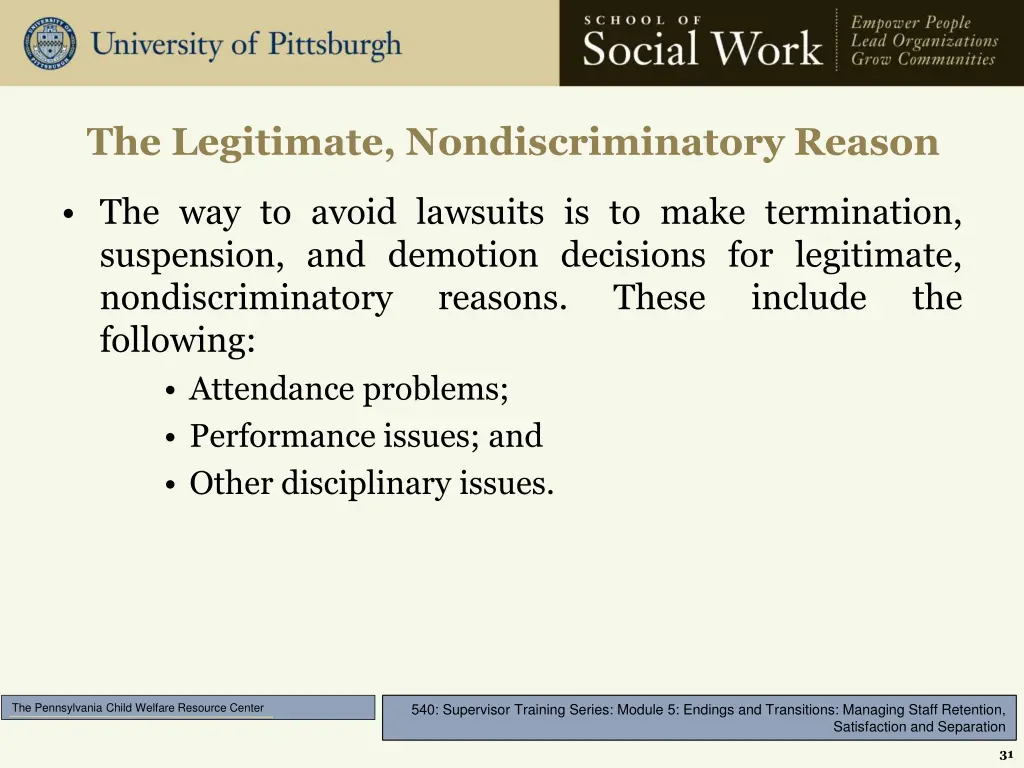 the legitimate nondiscriminatory reason