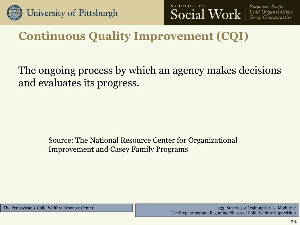 continuous quality improvement cqi