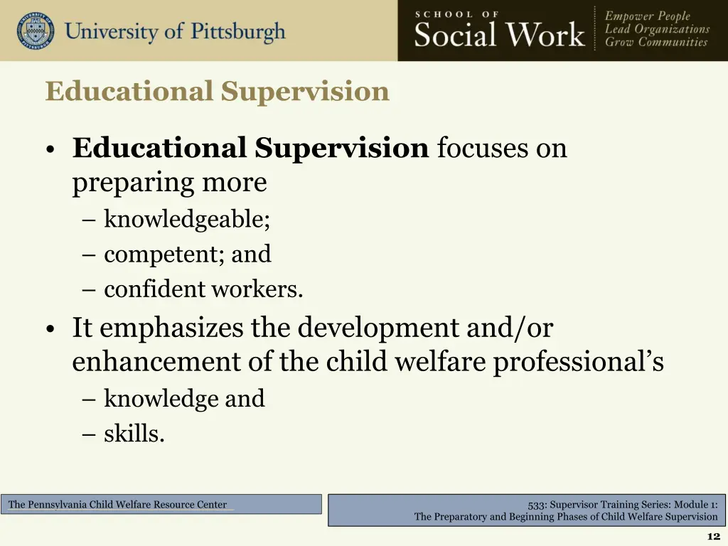 educational supervision