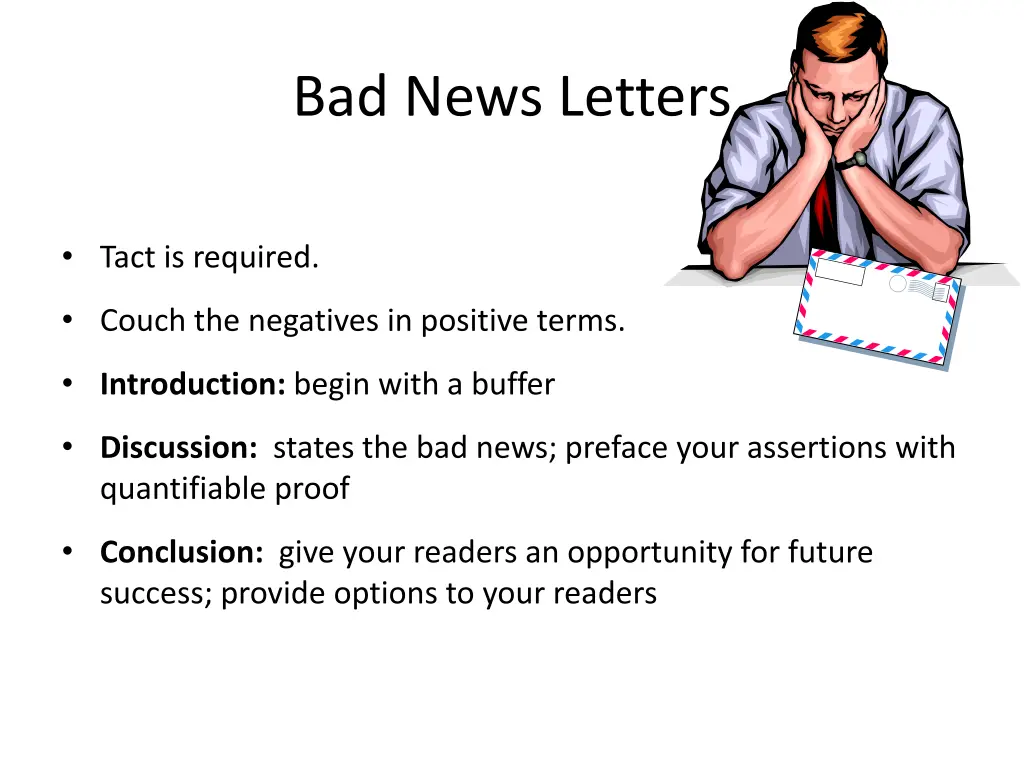 bad news letters