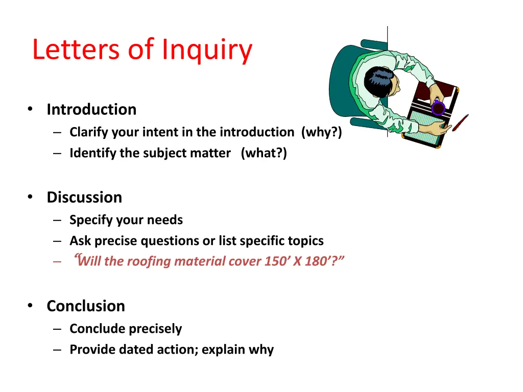 letters of inquiry