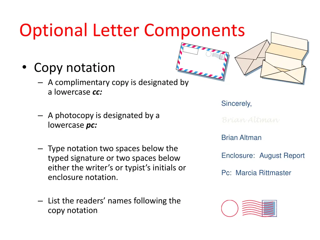 optional letter components 2