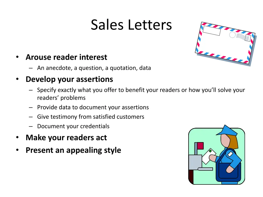 sales letters