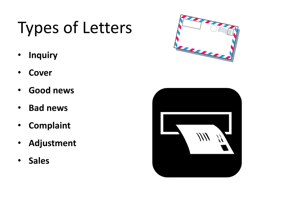 types of letters
