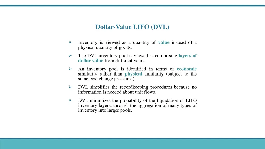 dollar value lifo dvl