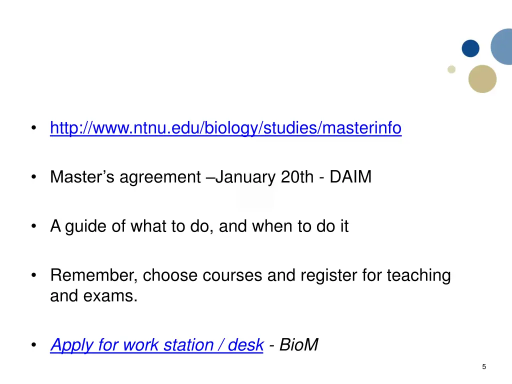 http www ntnu edu biology studies masterinfo