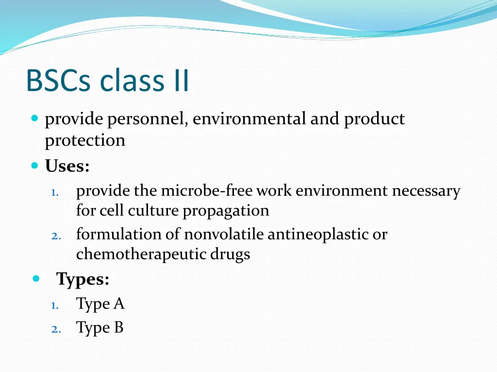bscs class ii