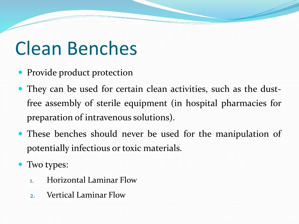 clean benches