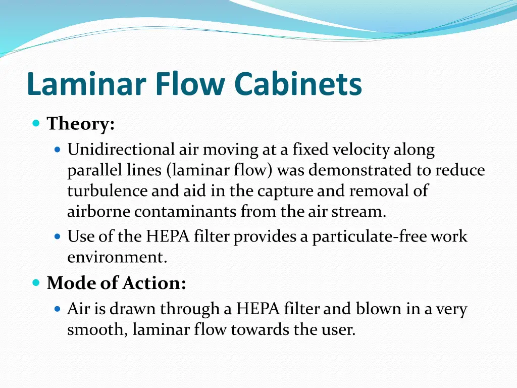 laminar flow cabinets