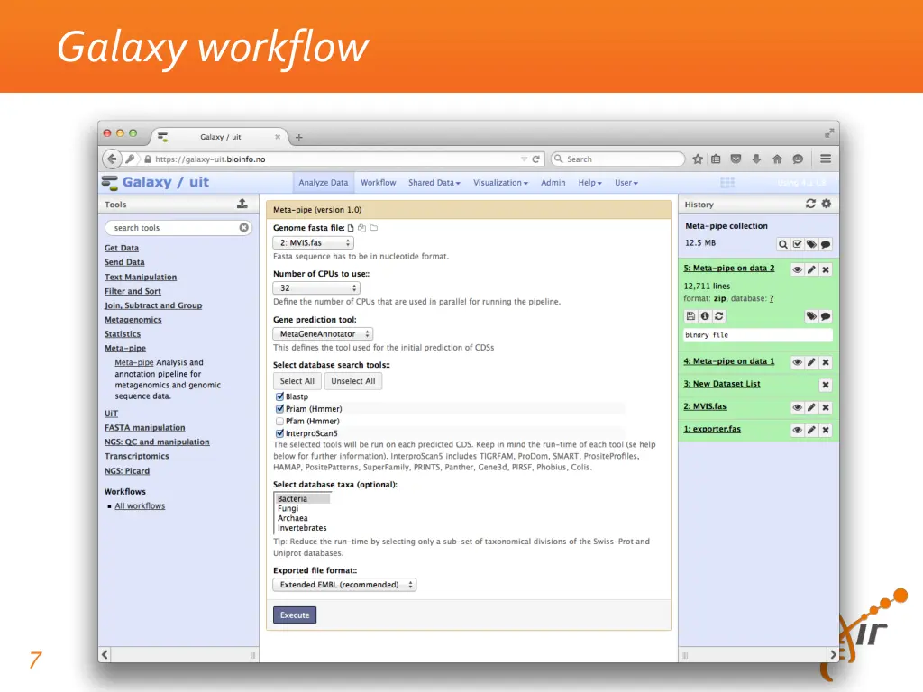 galaxy workflow