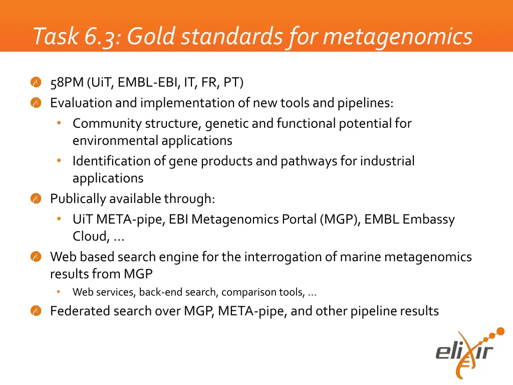 task 6 3 gold standards for metagenomics analysis