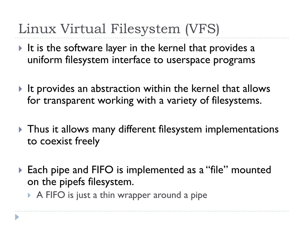 linux virtual filesystem vfs