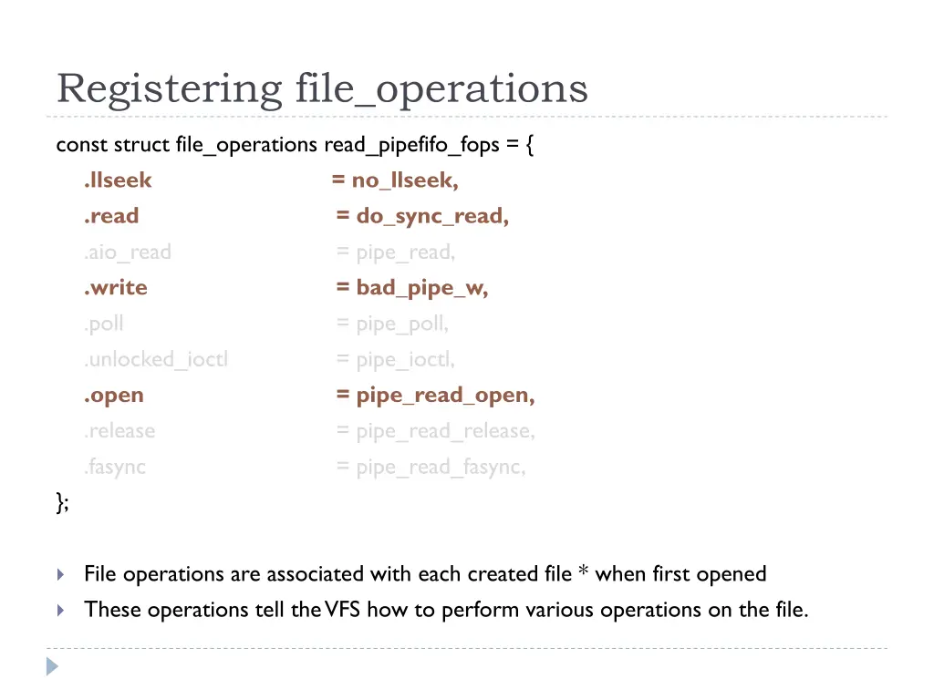 registering file operations