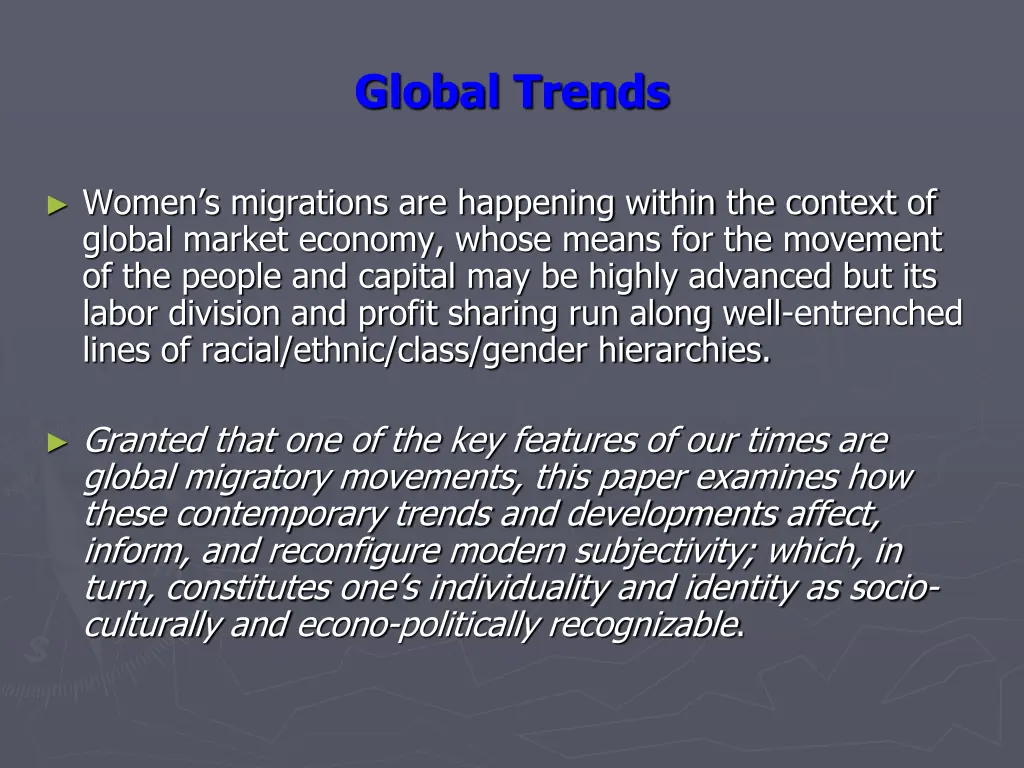 global trends