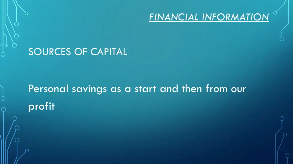 financial information