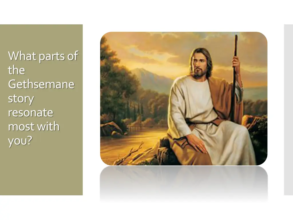 what parts of the gethsemane story resonate most