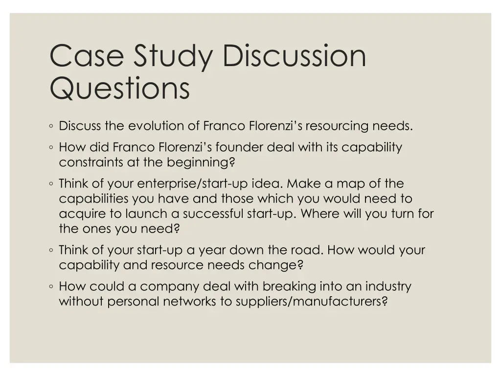 case study discussion questions