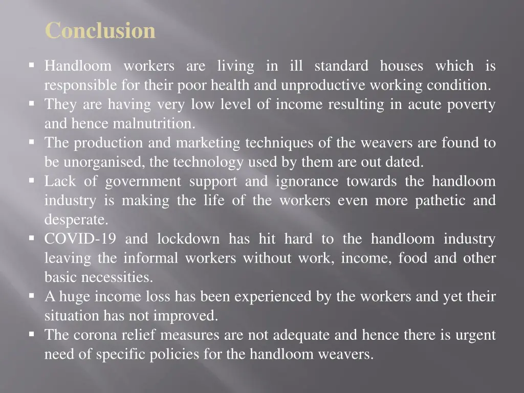 conclusion