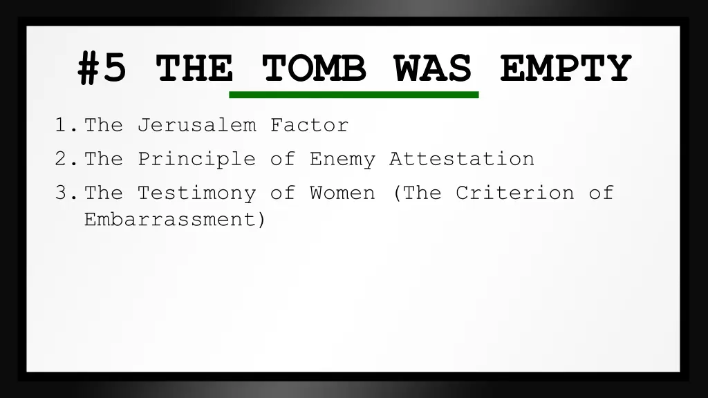 5 the tomb was empty 1