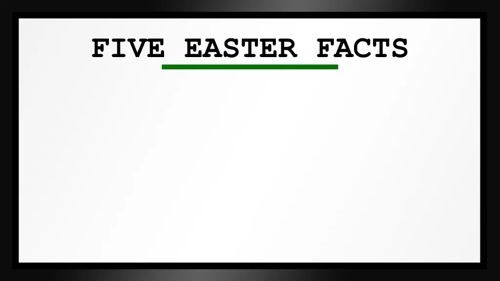 five easter facts