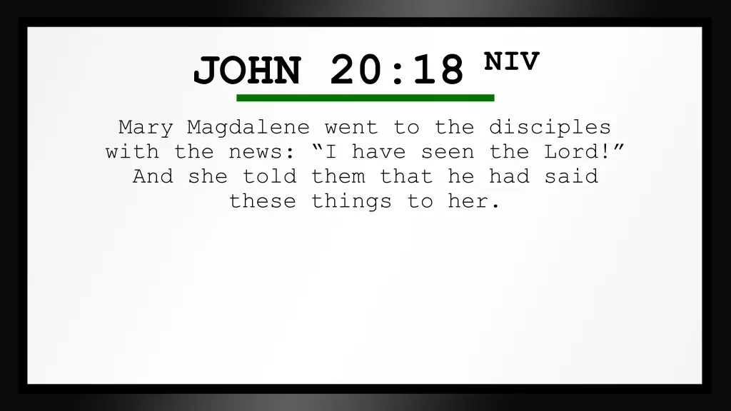 john 20 18 niv