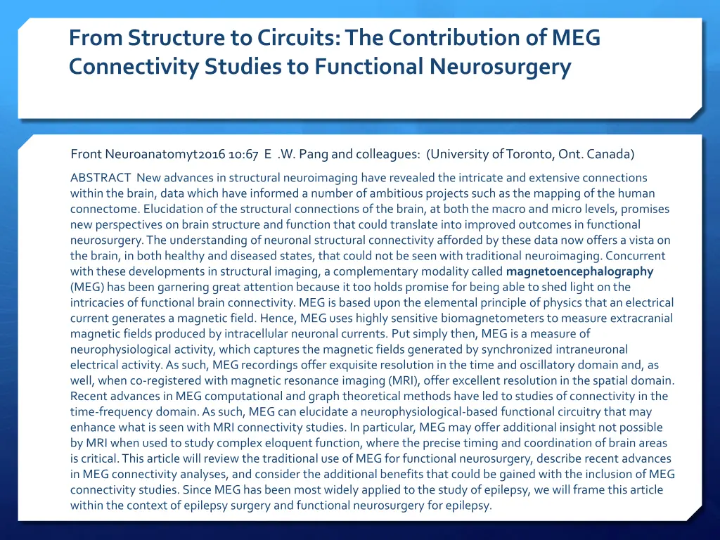 from structure to circuits the contribution