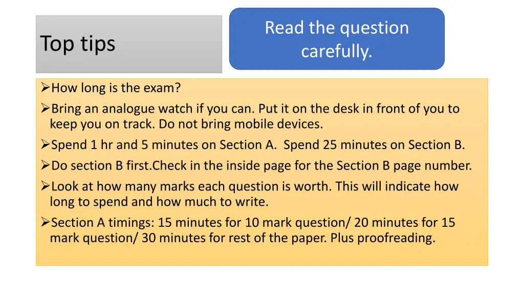 read the question carefully