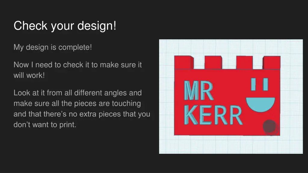 check your design