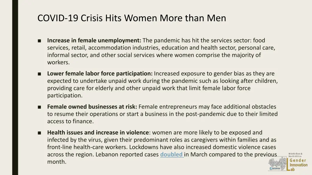 covid 19 crisis hits women more than men
